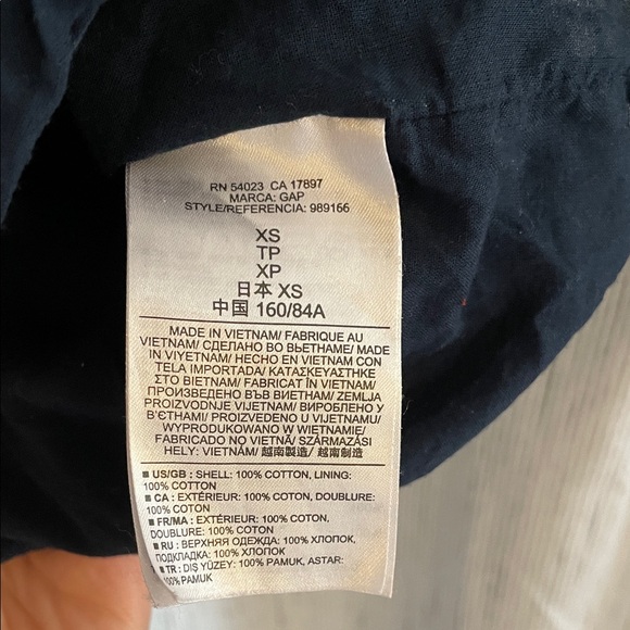 Gap 100% Cotton Plaid Button-Up Dress - Picture 4 of 4